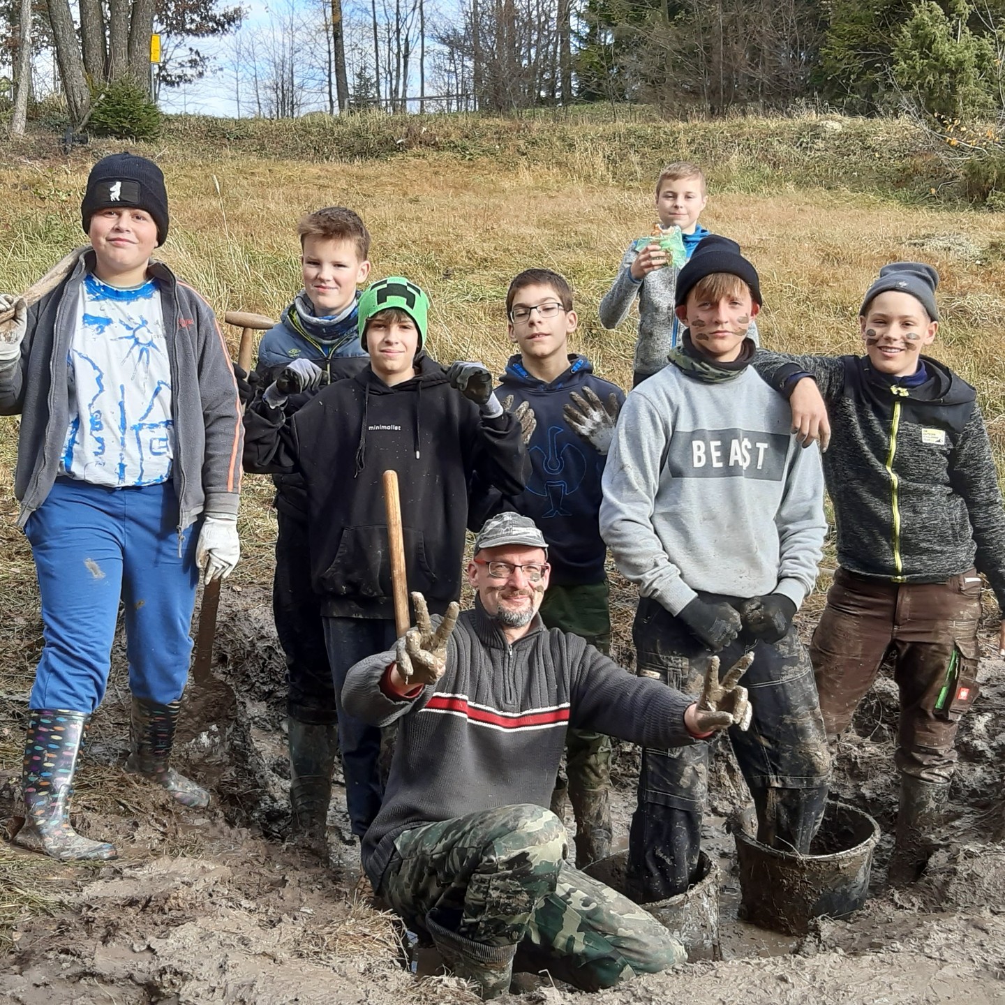mokřad Pod Zvonovým si vzali pod patronát žáci ze ZŠ Valašská Bystřice